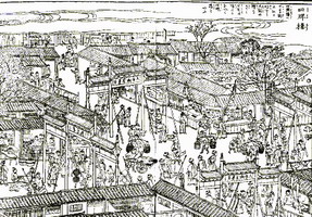 日人东野所描绘的清代嘉庆年间的东四牌楼