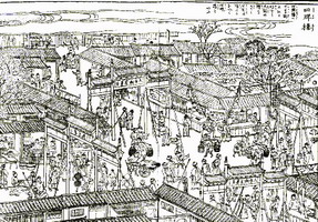 日人东野所描绘的清代嘉庆年间的东四牌楼